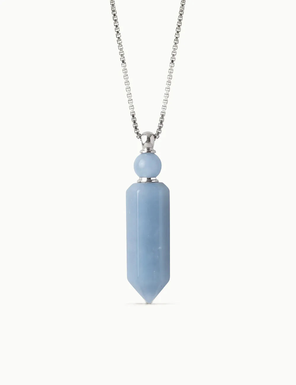Collana per Aromaterapia in Angelite lunga