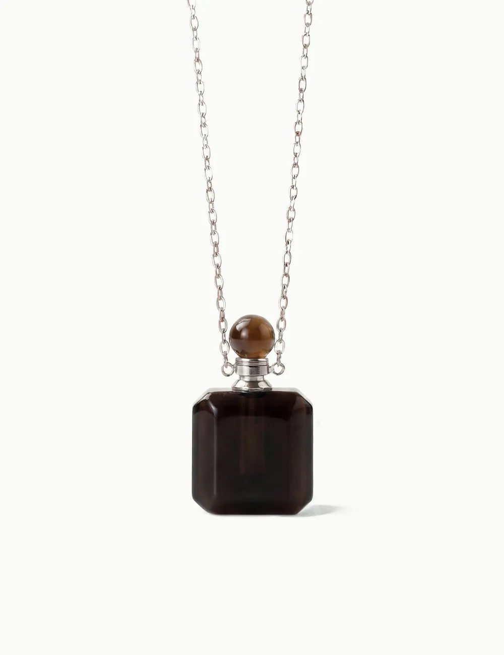 Collana per Aromaterapia in Quarzo Fumè